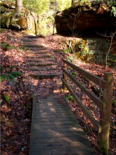 Wooden Rock Bridge