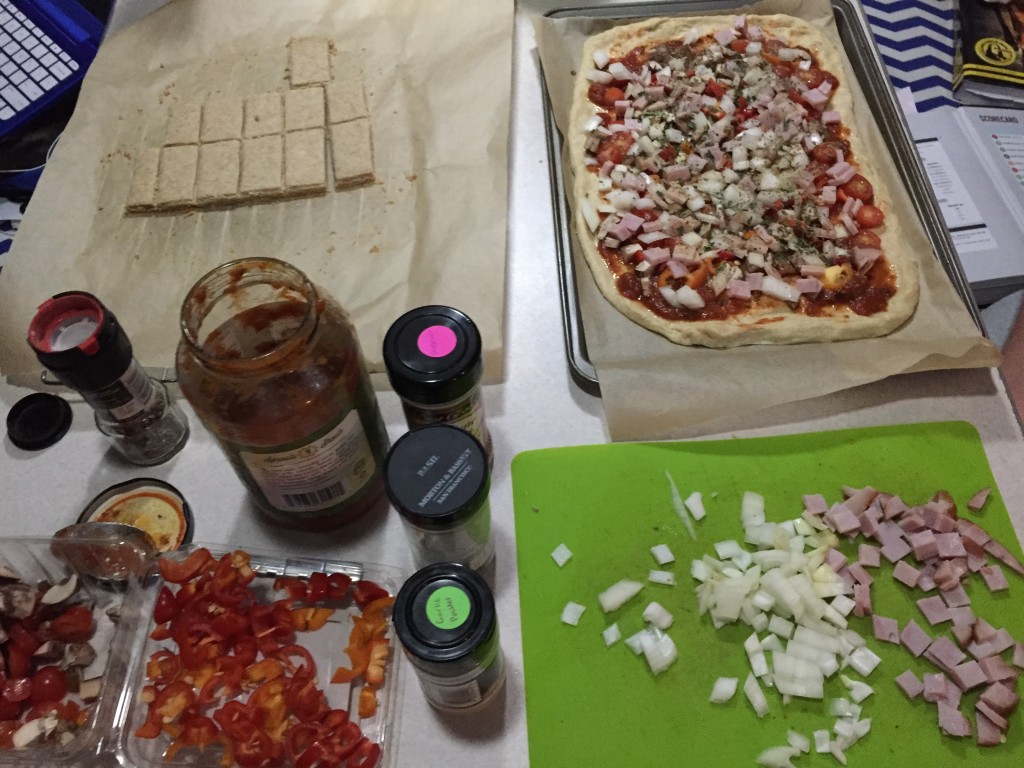 Mmm... pizza in the works!
